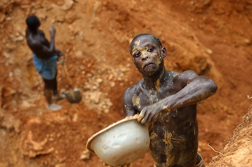 Miniere d'oro in Ghana