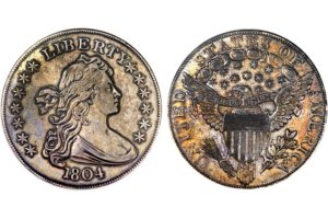 bust dollar del 1804 - class i (mickley-hawn-queller specimen)