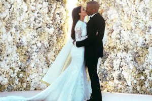 L'abito da sposa di Kim Kardashian