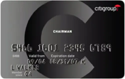 Tarjeta de crédito Citi Chairman
