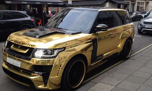 Range Rover Vogue dorado