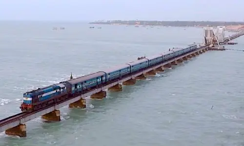 Ferrocarril Chennai-Rameswaran (India)