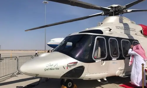 En Dubái no usamos un taxi, usamos el helicóptero.
