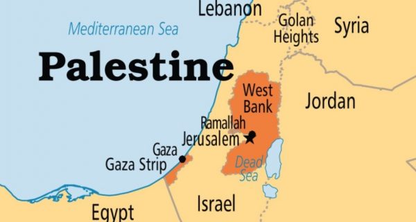 Mappa della Palestina
