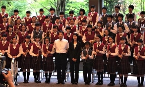 Band musicale al All-Japan Band Association annual contest