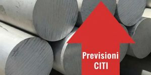 Previsioni Citi sull'alluminio
