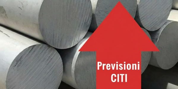 Previsioni Citi sull'alluminio