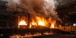 Incendio in acciaieria