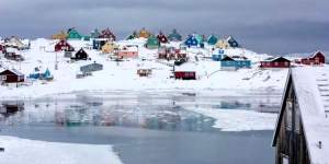 Scorcio abitato della Groenlandia