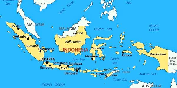 Mappa dell'Indonesia