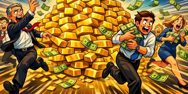 Fuga dall'oro verso il dollaro