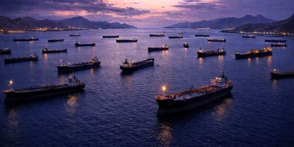 Petroliere in attesa nello Stretto di Hormuz