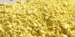 Granuli di zolfo