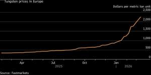 Grafico prezzi tungsteno (APT)