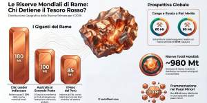 Mappa 2026 delle riserve mondiali di rame