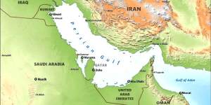 Mappa del Golfo Persico
