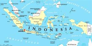 Mappa dell'Indonesia