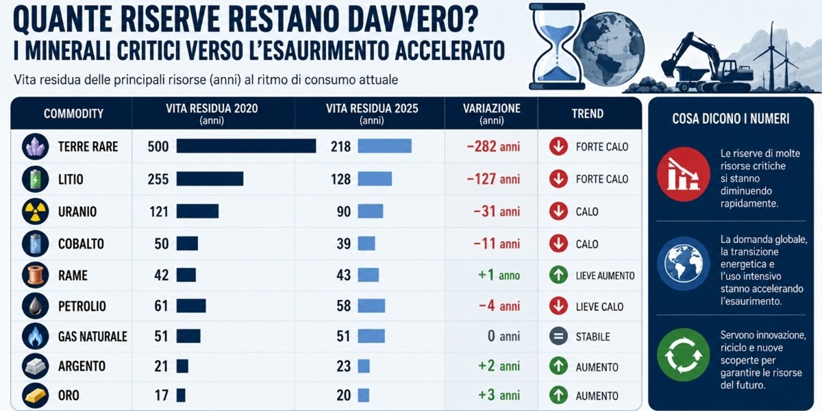 Riserve minerali critici