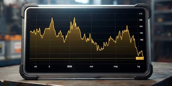 Grafico dei prezzi del piombo nell'ultimo anno
