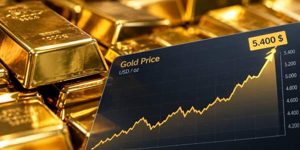 Target a 5400 dollari per l'oro