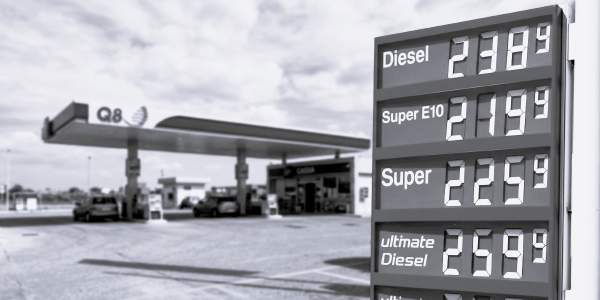 Prezzi diesel al distributore